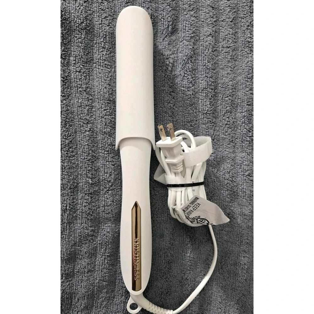 Kristin Ess Hair 3-In-One Flat Iron 1.25 Inch Hair Straightener White